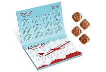 Branded Advent Calendar with Chocolates Flip Top 