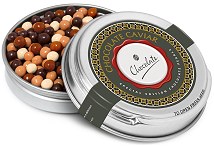 Chocolate Pearls Silver Caviar Tin