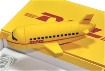 Airplane shape power bank on a box