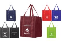 Deluxe custom logo tote shopper bags