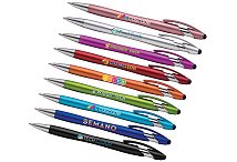 Metallic logo stylus pens