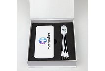 Power Bank & 3 in 1 Charging Cable Gift Set