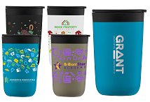 Promo Gift Tumbler of Steel and Recycled Plastic