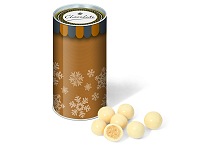 Christmas Snack Tube White Chocolate Malt Balls