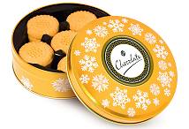 Shortbread Biscuits Christmas Gold Share Tin 