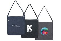 Logo Branded Recycled Sling Tote Bags