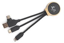 rPET & Bamboo Multi Charging Cable