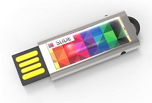 Slide USB stick flash drive