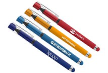 Bright soft gel stylus pens