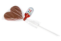 Valentines Heart Shaped Branded Chocolate Lolly