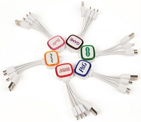 4 in 1 Multi USB Charging Cable Rainbow