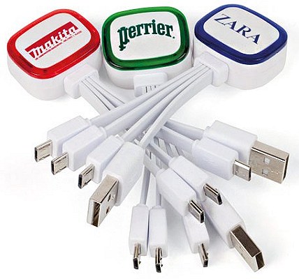 4 in 1 Multi USB Charging Cable Rainbow