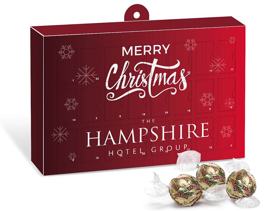 Advent Calendar Branded Christmas Gift with Baileys Truffles
