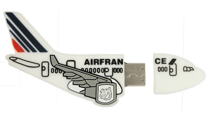 Opened Air France USB memory stick