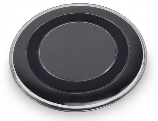 Black version of Company Branded QI Wireless Charger Pad