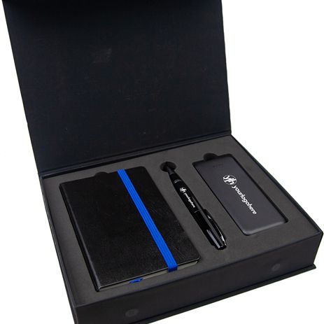 Branded Tech Gift Set with A6 Notebook