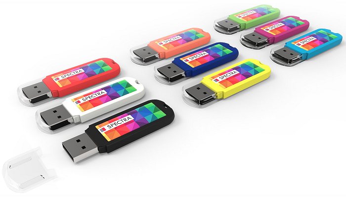 Budget USB sticks & flash drives nine body colours