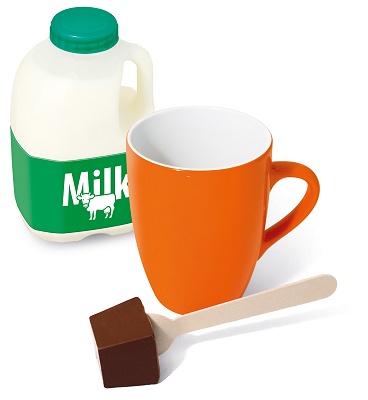 Make with milk and a mug