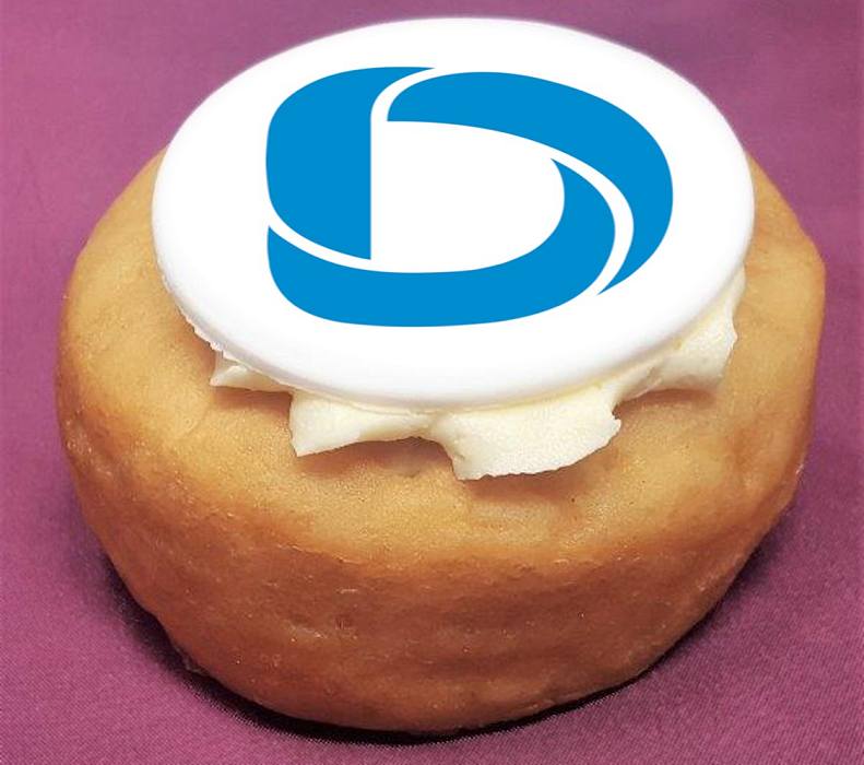 Corporate Logo Doughnuts Frosted