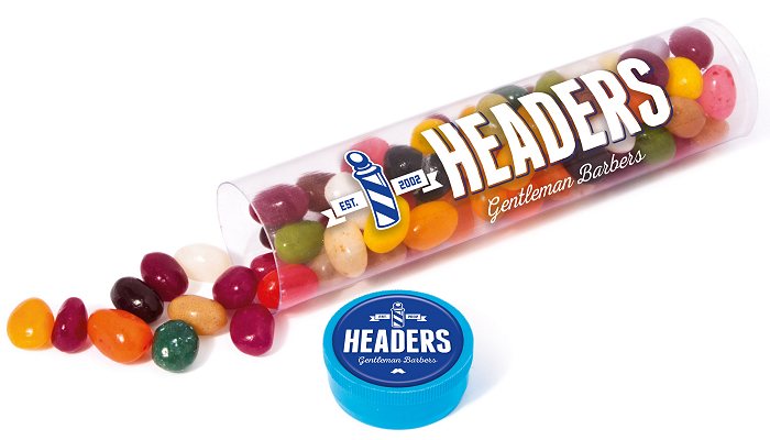Promotional Jelly Beans Clear Tube Maxi