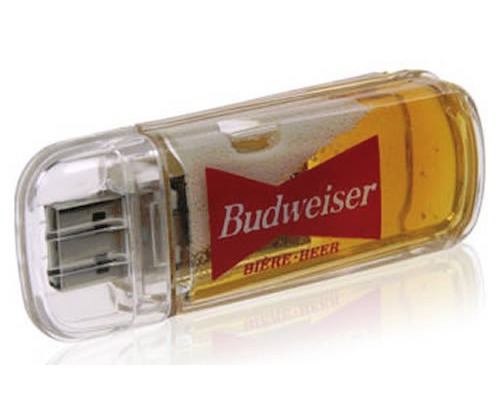 USB stick containing beer