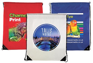 Full Colour Printed Draw String Bags