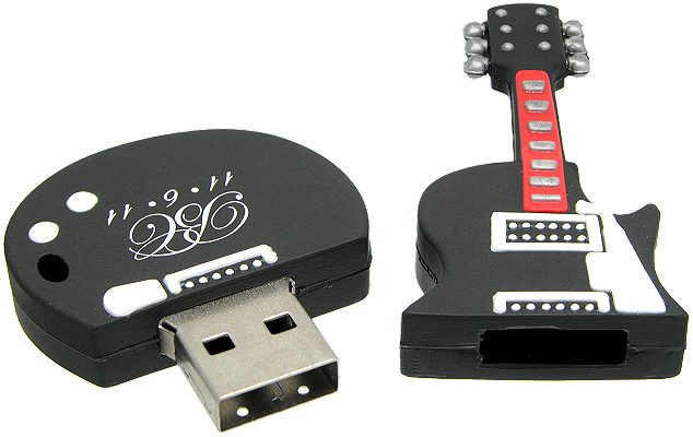 Guitar USB stick open