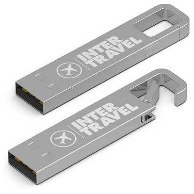 Clip Branded USB Stick chrome
