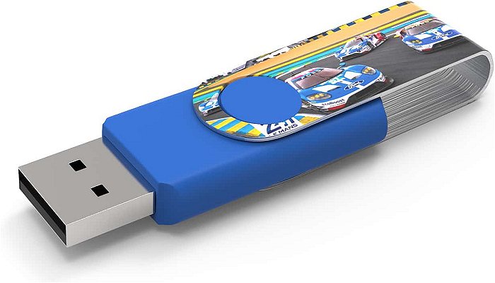 Max Print Twister USB Drive blue