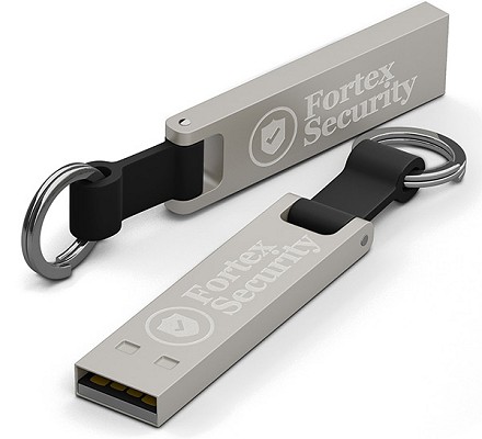 Satin Silver Metal Alloy USB Stick