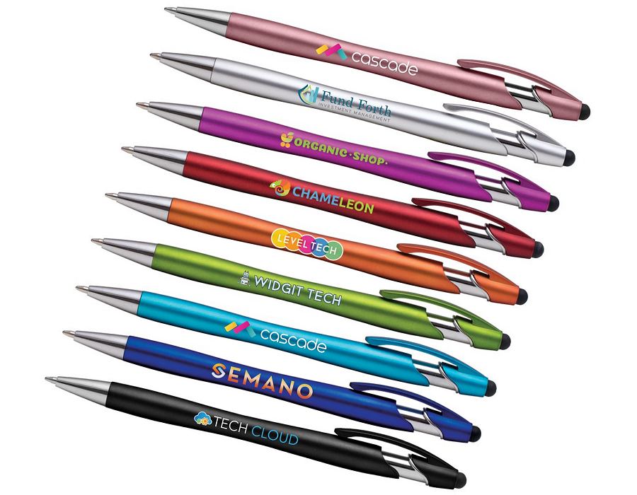Metallic Branded Logo Stylus Pens