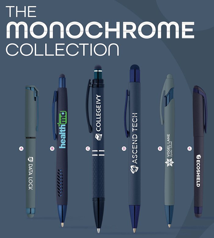 250 La Jolla Softy Monochrome Metallic Pen