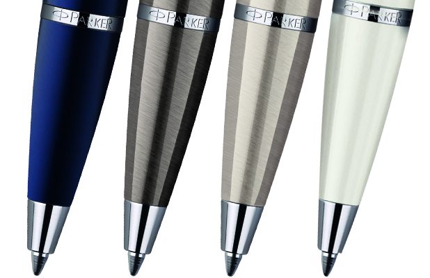 Parker IM Ballpoint Pens Close up of colours & finishes