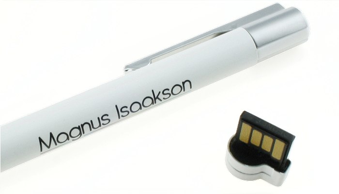 The clip end and USB stick for the Pen