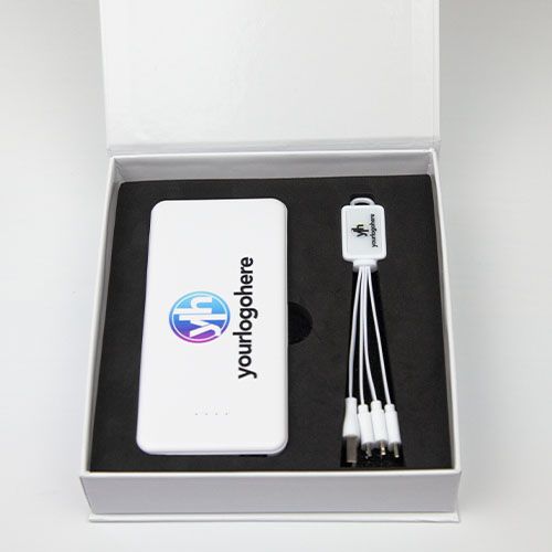 Power Bank & 3 in 1 Charging Cable Gift Set