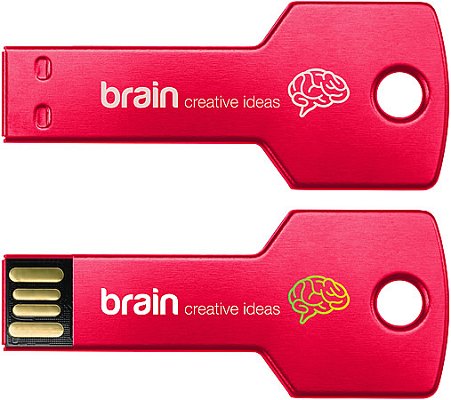 Red Printed USB key