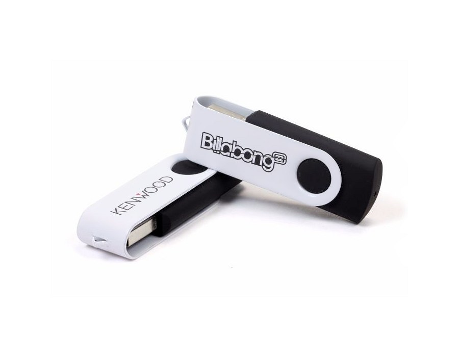 Square printed business card style USB stick