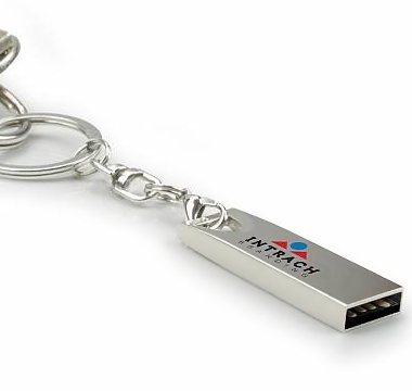 Promotional Metal USB Sticks on a keyring