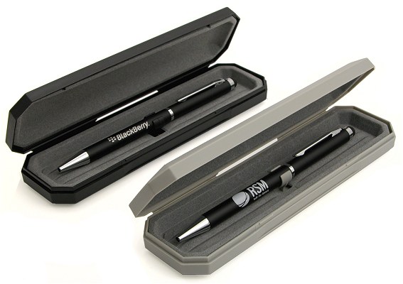 Stylus Pen presentation boxes in Black or Grey