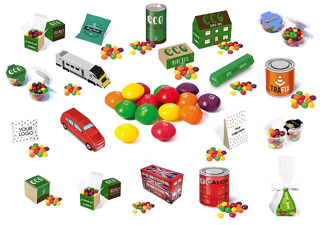 Branded Skittles sweets