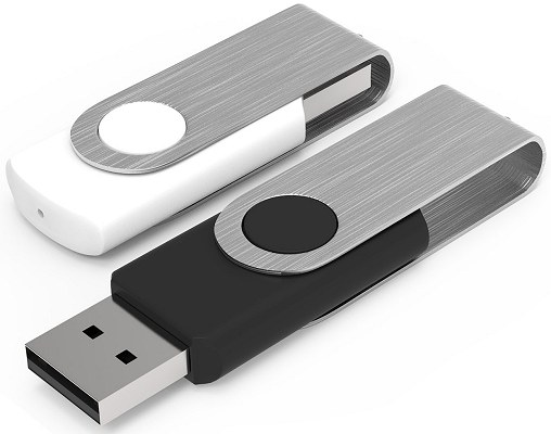 USB drives white and black unbranded