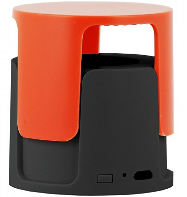 Wireless Speakers Opened orange on black