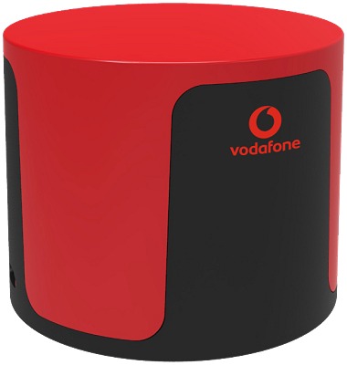 Wireless Speakers Red on Black