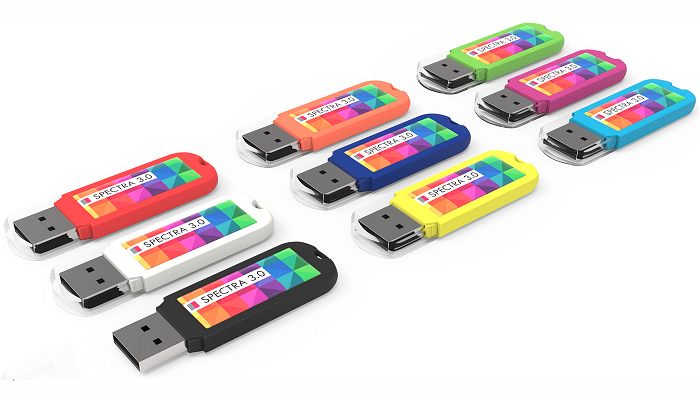 Spectra 3.0 USB Stick Dome Printed nine body colours