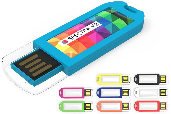 Spectra V2 USB Stick Dome Logo