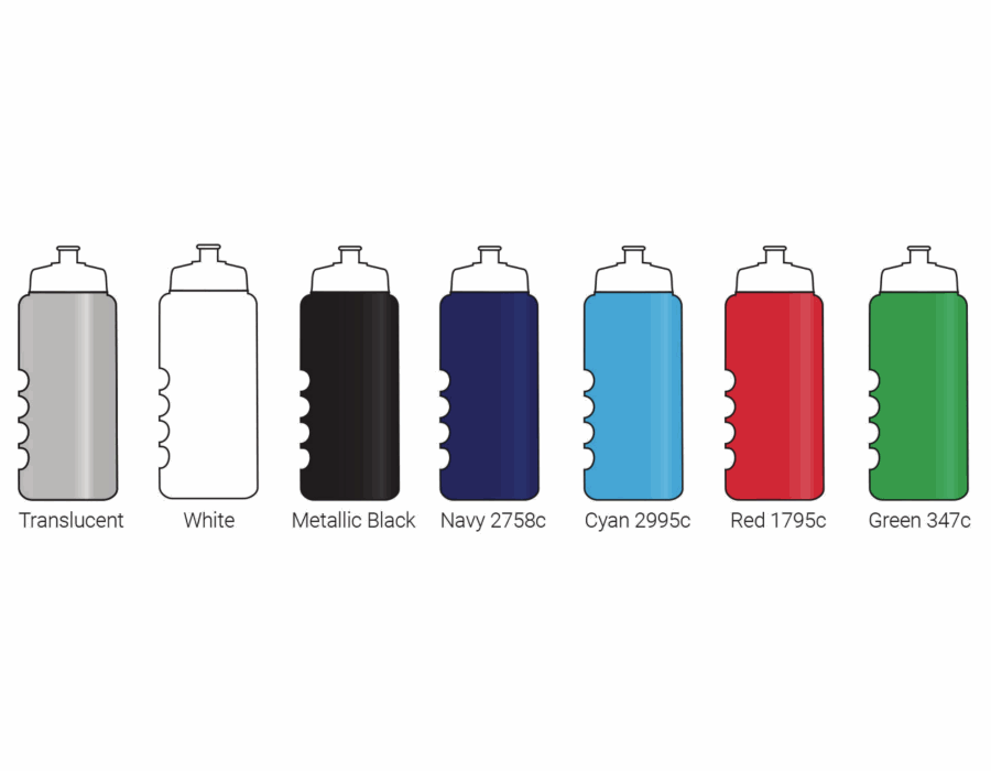 Range of colours for the body of the bottle