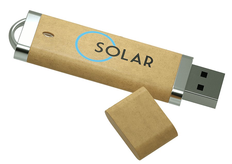 USB Flash Drive in Recycled Plastic Logo Printed 